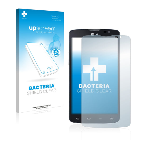 upscreen Bacteria Shield Clear Premium Antibacterial Screen Protector for LG L80 D380 (Dual Sim)