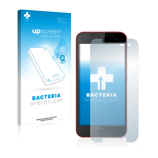upscreen Bacteria Shield Clear Premium Antibacterial Screen Protector for HTC J Butterfly HTL23