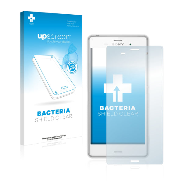 upscreen Bacteria Shield Clear Premium Antibacterial Screen Protector for Sony Xperia Z3 D6616