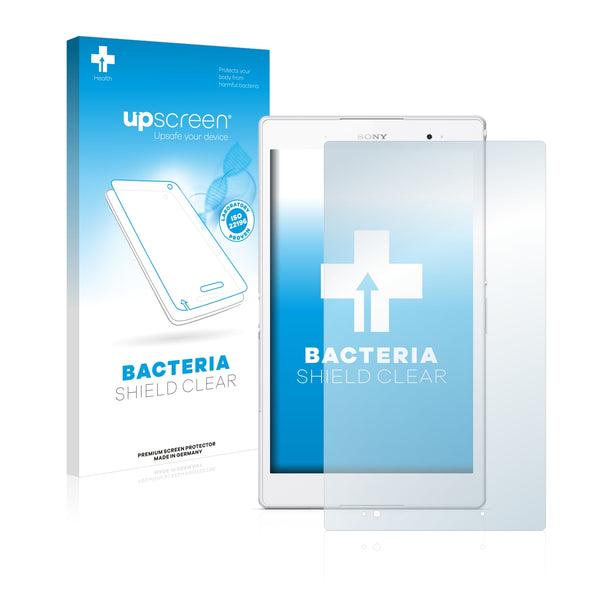 upscreen Bacteria Shield Clear Premium Antibacterial Screen Protector for Sony Xperia Z3 Tablet Compact SGP641