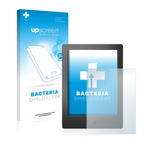 upscreen Bacteria Shield Clear Premium Antibacterial Screen Protector for Kobo Aura H2O