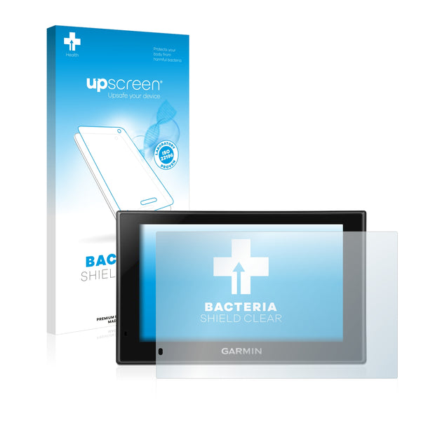 upscreen Bacteria Shield Clear Premium Antibacterial Screen Protector for Garmin nüvi 2569LMT