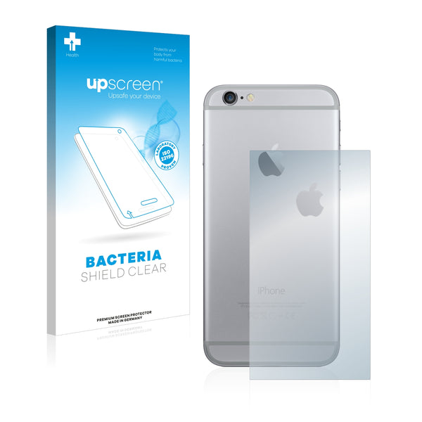 upscreen Bacteria Shield Clear Premium Antibacterial Screen Protector for Apple iPhone 6 Back side (middle surface + LogoCut)
