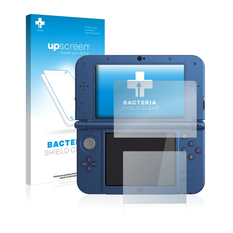 upscreen Bacteria Shield Clear Premium Antibacterial Screen Protector for Nintendo New 3DS XL