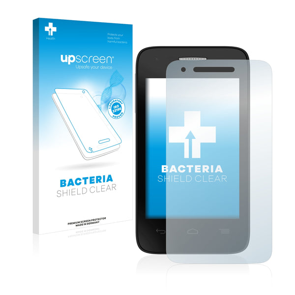 upscreen Bacteria Shield Clear Premium Antibacterial Screen Protector for Alcatel One Touch Pop D1