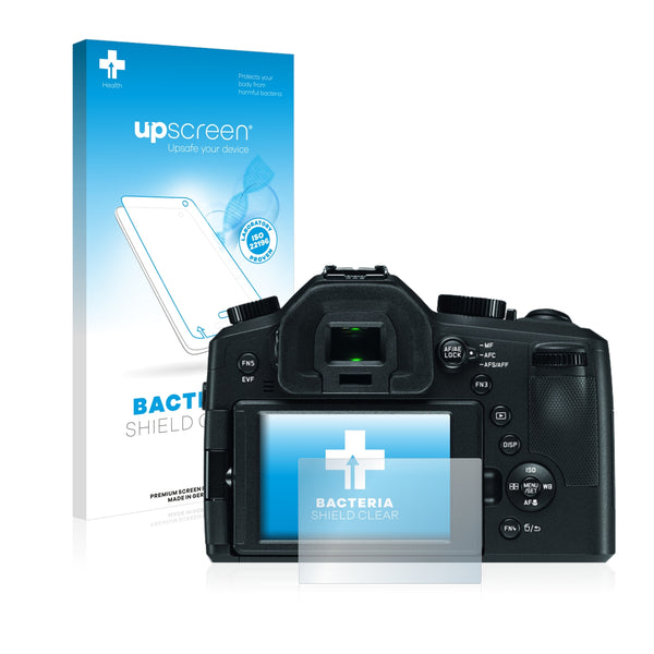 upscreen Bacteria Shield Clear Premium Antibacterial Screen Protector for Leica V-LUX (Typ 114)