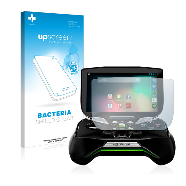 upscreen Bacteria Shield Clear Premium Antibacterial Screen Protector for Nvidia Shield Portable