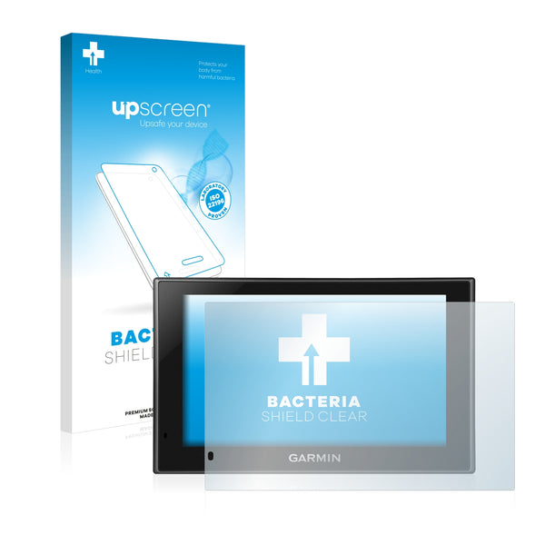 upscreen Bacteria Shield Clear Premium Antibacterial Screen Protector for Garmin nüvi 2589LMT