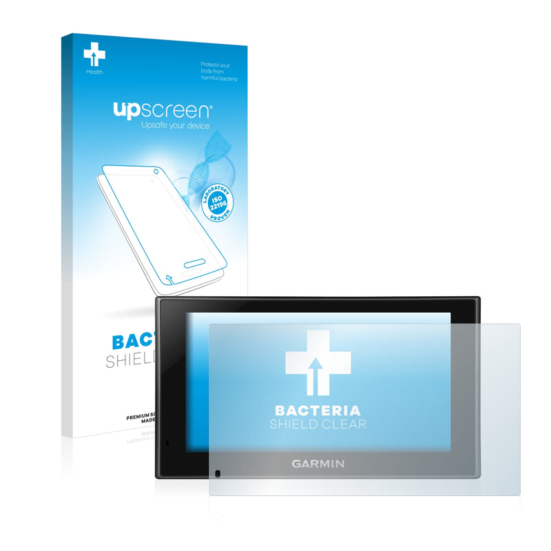 upscreen Bacteria Shield Clear Premium Antibacterial Screen Protector for Garmin nüvi 2699LMT-D