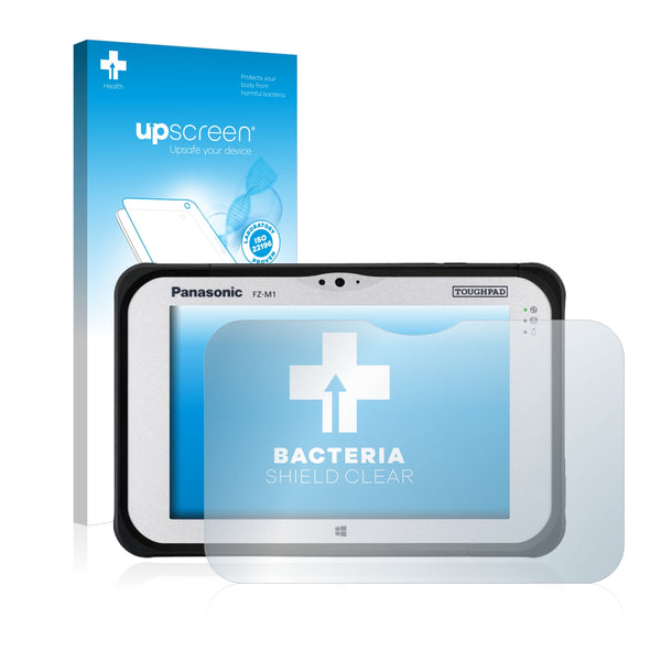 upscreen Bacteria Shield Clear Premium Antibacterial Screen Protector for Panasonic Toughpad FZ-M1