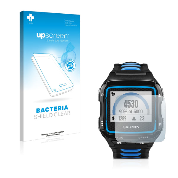 upscreen Bacteria Shield Clear Premium Antibacterial Screen Protector for Garmin Forerunner 920XT