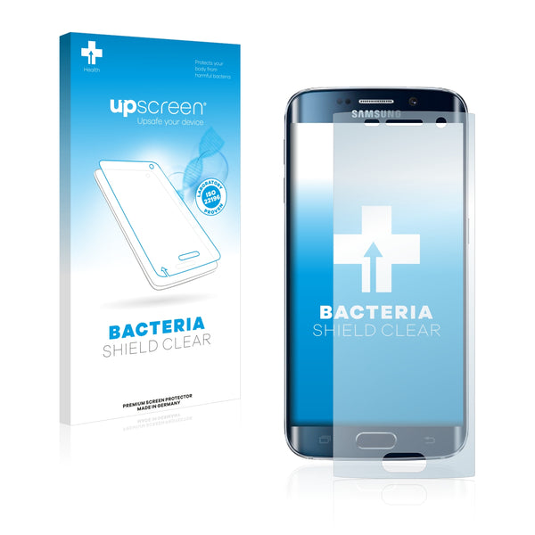 upscreen Bacteria Shield Clear Premium Antibacterial Screen Protector for Samsung Galaxy S6 Edge