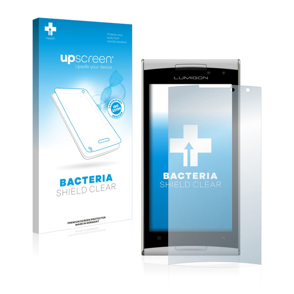 upscreen Bacteria Shield Clear Premium Antibacterial Screen Protector for Lumigon T2 HD 2014