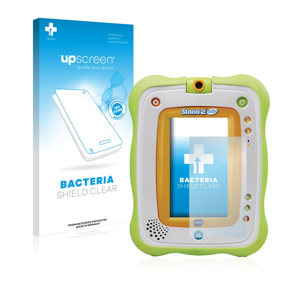 upscreen Bacteria Shield Clear Premium Antibacterial Screen Protector for Vtech Storio 2 Junior