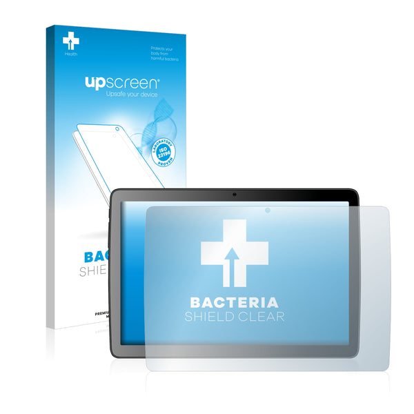 upscreen Bacteria Shield Clear Premium Antibacterial Screen Protector for TechniSat TechniPad 10G-HD