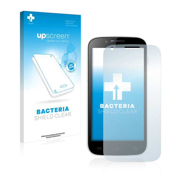 upscreen Bacteria Shield Clear Premium Antibacterial Screen Protector for Kazam Trooper 2 (4.5)