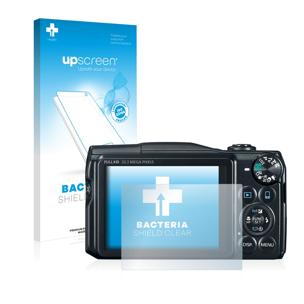 upscreen Bacteria Shield Clear Premium Antibacterial Screen Protector for Canon PowerShot SX710 HS