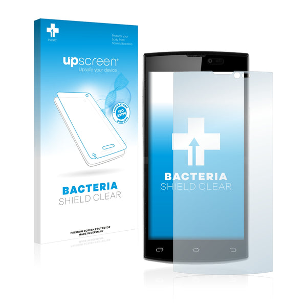 upscreen Bacteria Shield Clear Premium Antibacterial Screen Protector for Leagoo Lead 7