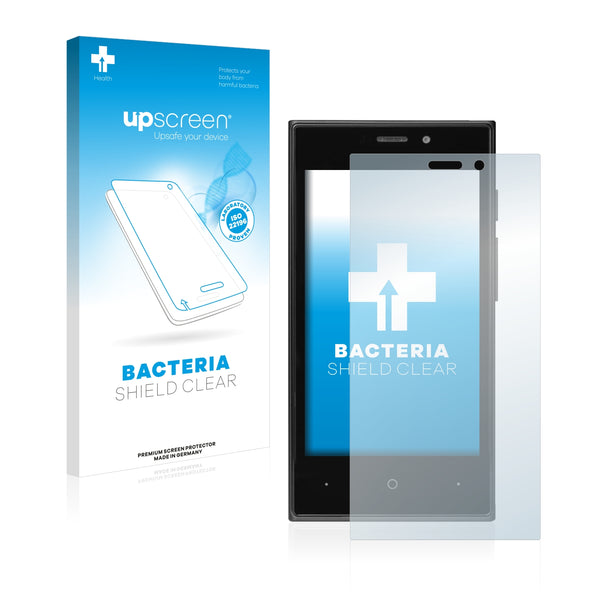 upscreen Bacteria Shield Clear Premium Antibacterial Screen Protector for Medion Life E4004 (MD 98556)
