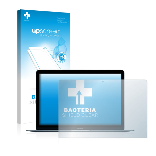 upscreen Bacteria Shield Clear Premium Antibacterial Screen Protector for Apple MacBook 12 (Early 2015)