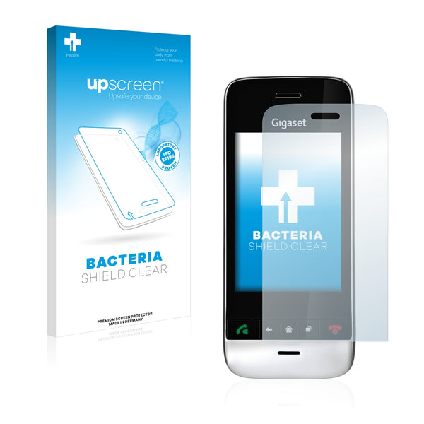 upscreen Bacteria Shield Clear Premium Antibacterial Screen Protector for Siemens Gigaset SL910A (oblong cutout)