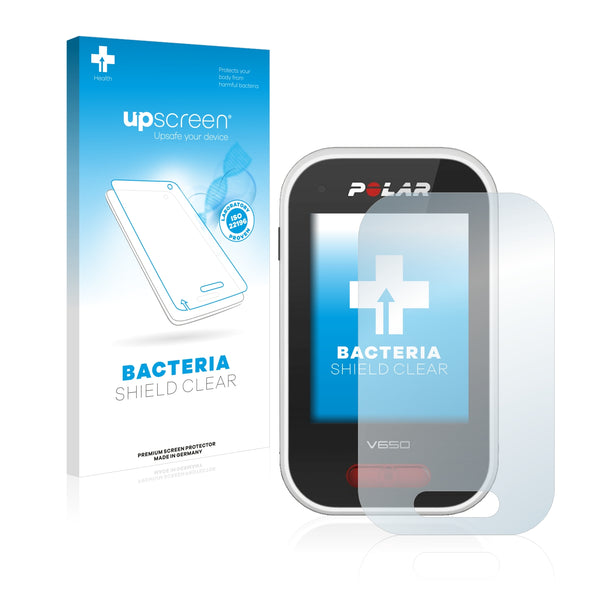 upscreen Bacteria Shield Clear Premium Antibacterial Screen Protector for Polar V650