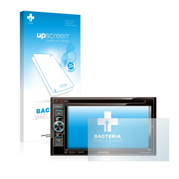 upscreen Bacteria Shield Clear Premium Antibacterial Screen Protector for Kenwood DDX4025BT