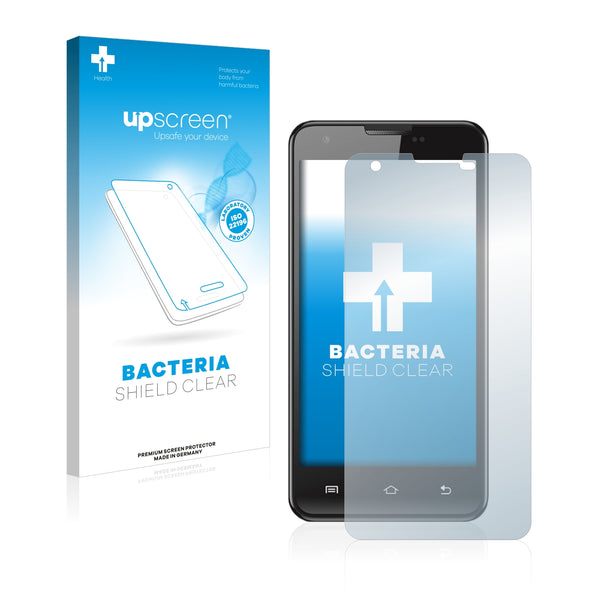 upscreen Bacteria Shield Clear Premium Antibacterial Screen Protector for Logicom L-ement 450