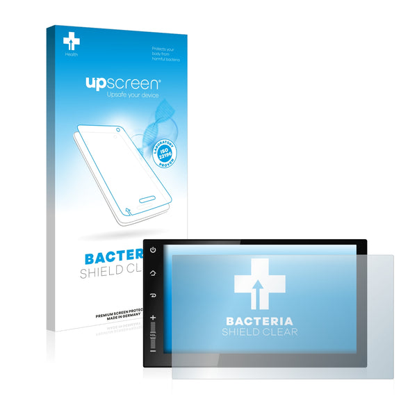 upscreen Bacteria Shield Clear Premium Antibacterial Screen Protector for Newsmy CarPad 2s NU3001