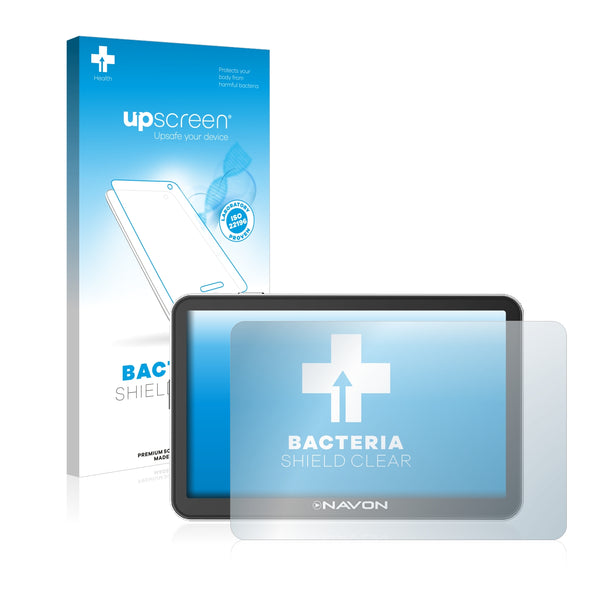 upscreen Bacteria Shield Clear Premium Antibacterial Screen Protector for Navon iGo Primo N675 Plus BT FE