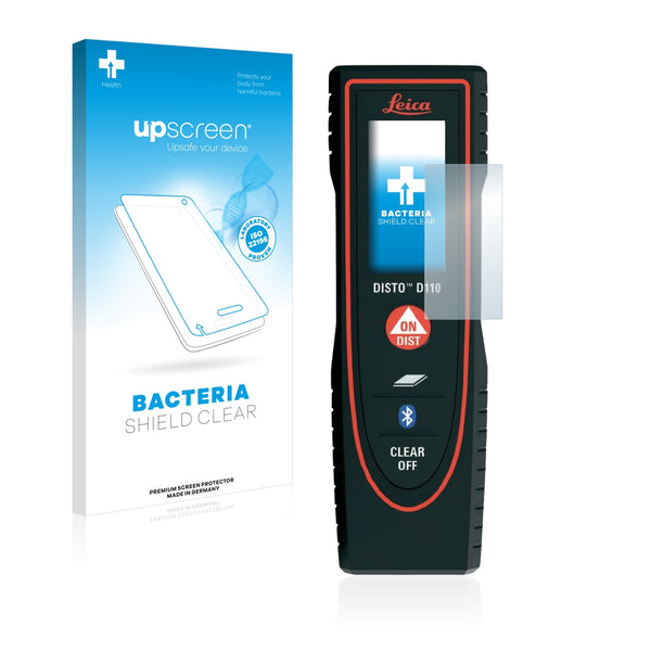 upscreen Bacteria Shield Clear Premium Antibacterial Screen Protector for Leica DISTO D110