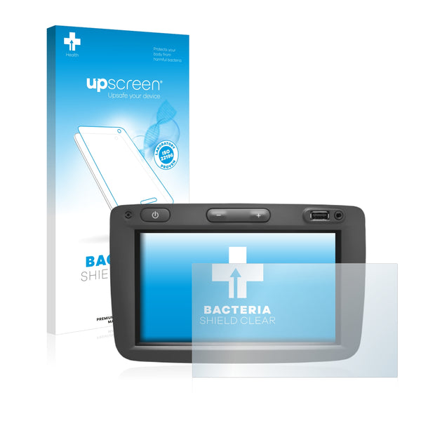 upscreen Bacteria Shield Clear Premium Antibacterial Screen Protector for Dacia Media Nav
