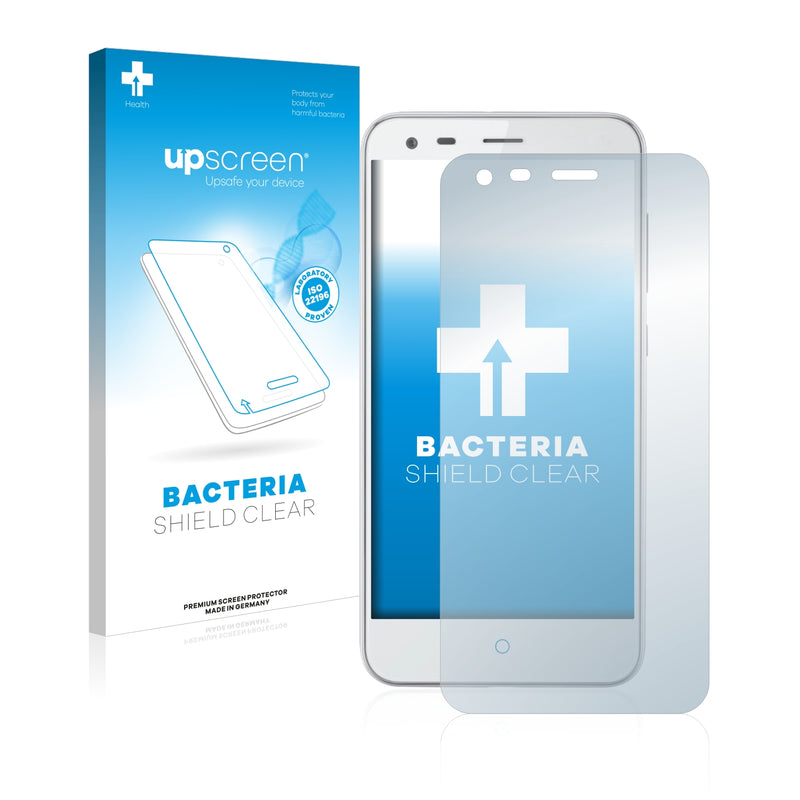 upscreen Bacteria Shield Clear Premium Antibacterial Screen Protector for ZTE Blade S6 Plus