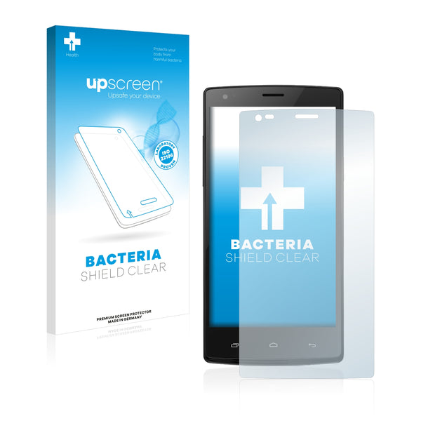 upscreen Bacteria Shield Clear Premium Antibacterial Screen Protector for Kazam Trooper 451