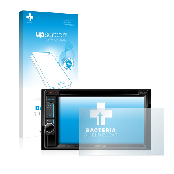 upscreen Bacteria Shield Clear Premium Antibacterial Screen Protector for Kenwood DDX4015DAB