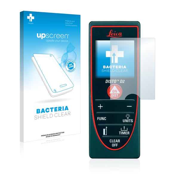 upscreen Bacteria Shield Clear Premium Antibacterial Screen Protector for Leica DISTO D2 2015