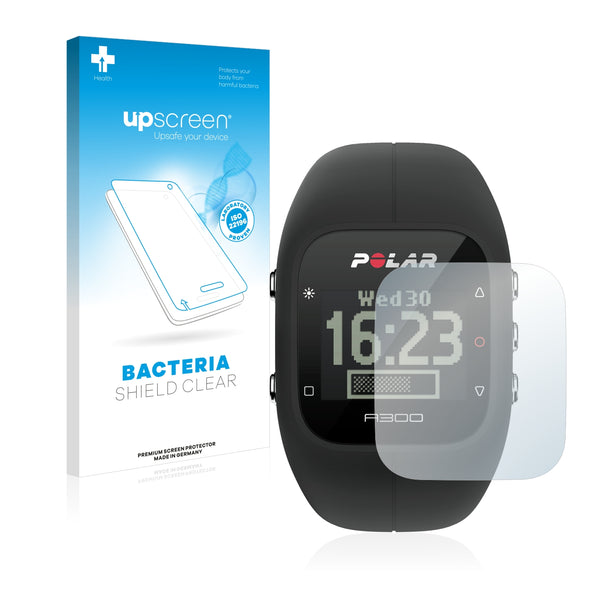 upscreen Bacteria Shield Clear Premium Antibacterial Screen Protector for Polar A300