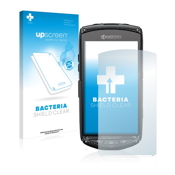 upscreen Bacteria Shield Clear Premium Antibacterial Screen Protector for Kyocera DuraScout
