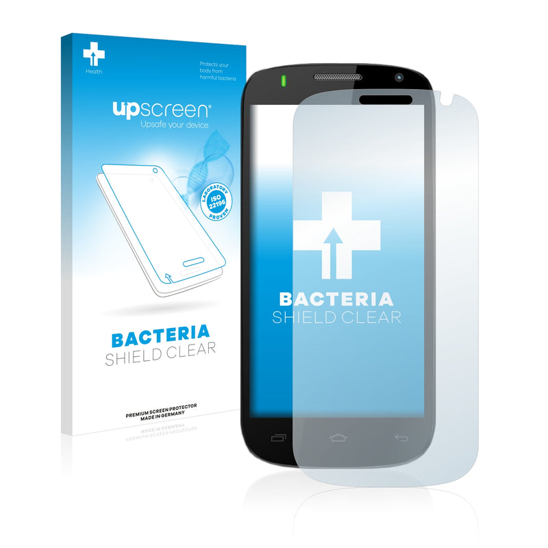 upscreen Bacteria Shield Clear Premium Antibacterial Screen Protector for Logicom S450