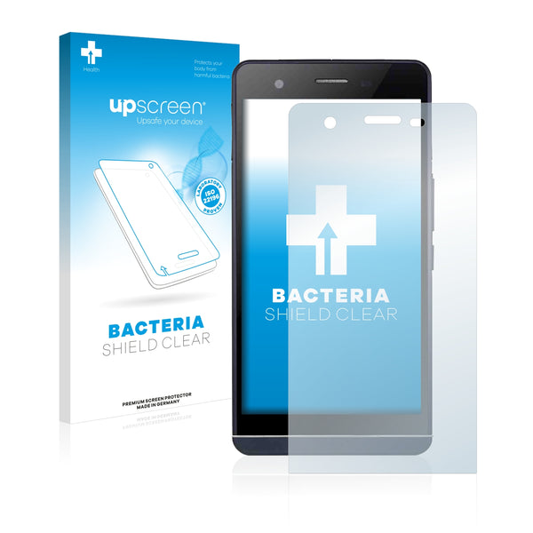 upscreen Bacteria Shield Clear Premium Antibacterial Screen Protector for Kazam Tornado 455L