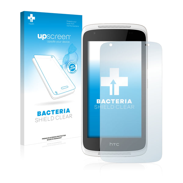 upscreen Bacteria Shield Clear Premium Antibacterial Screen Protector for HTC Desire 326G