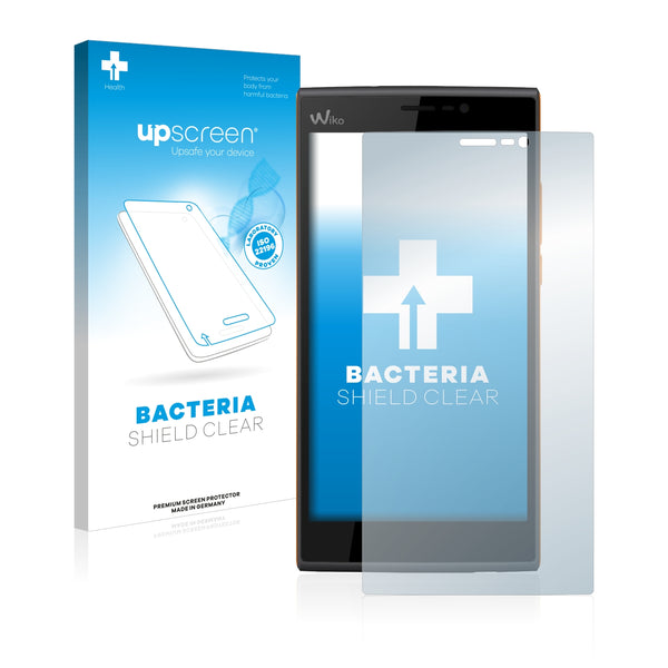 upscreen Bacteria Shield Clear Premium Antibacterial Screen Protector for Wiko Ridge Fab