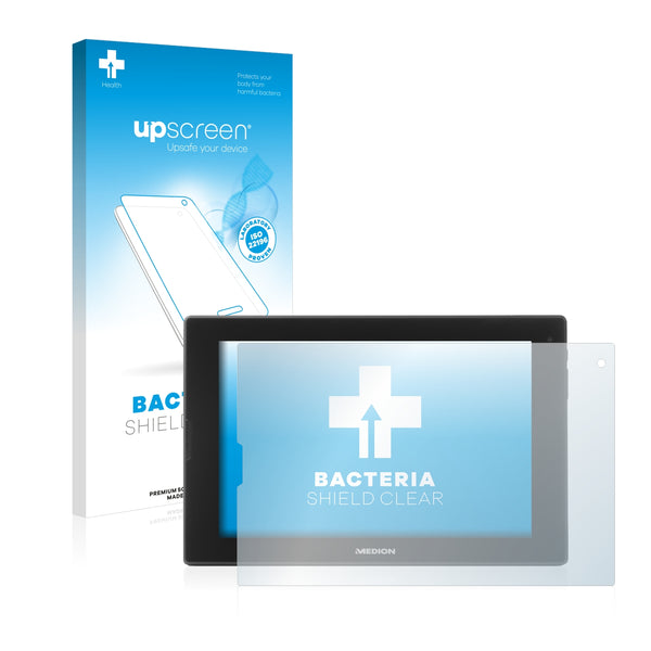 upscreen Bacteria Shield Clear Premium Antibacterial Screen Protector for Medion Lifetab P8911 (MD99118)