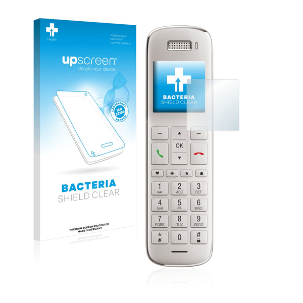upscreen Bacteria Shield Clear Premium Antibacterial Screen Protector for Telekom Speedphone 30