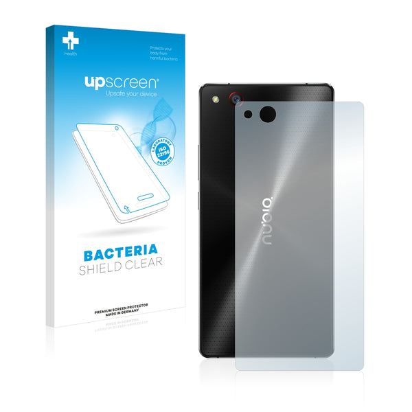 upscreen Bacteria Shield Clear Premium Antibacterial Screen Protector for ZTE Nubia Z9 Max (Back)