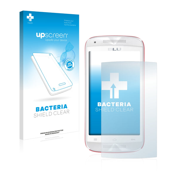 upscreen Bacteria Shield Clear Premium Antibacterial Screen Protector for BLU Dash Music JR
