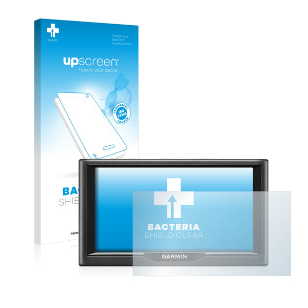 upscreen Bacteria Shield Clear Premium Antibacterial Screen Protector for Garmin nüvi 67LMT