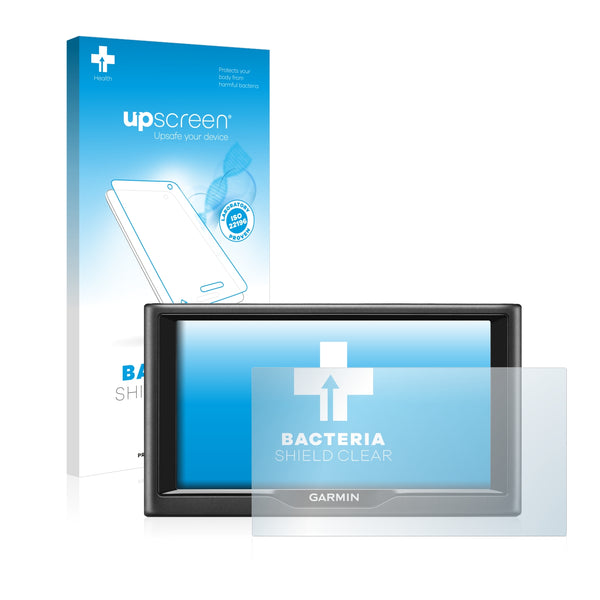 upscreen Bacteria Shield Clear Premium Antibacterial Screen Protector for Garmin nüvi 68LMT