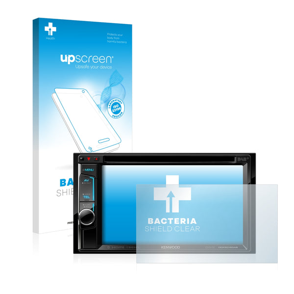 upscreen Bacteria Shield Clear Premium Antibacterial Screen Protector for Kenwood DDX5015DAB