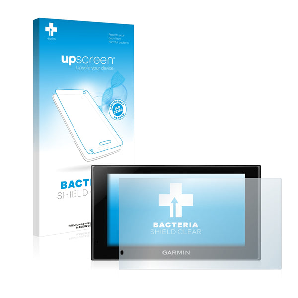 upscreen Bacteria Shield Clear Premium Antibacterial Screen Protector for Garmin nüvi 2559LM
